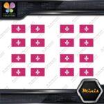 Quebec Flag Canadian Drapeau Québec Pack of 4 MINI SIZE Decals Stickers Vinyl - Image 20