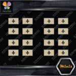 Quebec Flag Canadian Drapeau Québec Pack of 4 MINI SIZE Decals Stickers Vinyl - Image 23