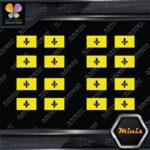 Quebec Flag Canadian Drapeau Québec Pack of 4 MINI SIZE Decals Stickers Vinyl - Image 6