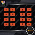 Quebec Flag Canadian Drapeau Québec Pack of 4 MINI SIZE Decals Stickers Vinyl - Image 8