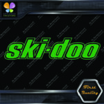 Compatible Ski-Doo Snowmobile Outlined Name Ski Doo Logo  Vinyl Decals Stickers - Image 13