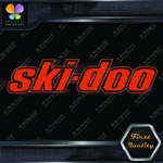 Compatible Ski-Doo Snowmobile Outlined Name Ski Doo Logo  Vinyl Decals Stickers