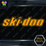 Compatible Ski-Doo Snowmobile Outlined Name Ski Doo Logo  Vinyl Decals Stickers - Image 3