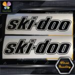 Compatible Ski-Doo Snowmobile Outlined Name Ski Doo Logo  Vinyl Decals Stickers - Image 25