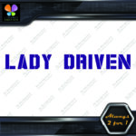 Lady Driven Military Girls Banner Message Girl Power JDM Vinyl Decals Stickers - Image 11