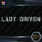 Lady Driven Military Girls Banner Message Girl Power JDM Vinyl Decals Stickers - Image 12
