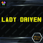 Lady Driven Military Girls Banner Message Girl Power JDM Vinyl Decals Stickers - Image 13