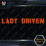 Lady Driven Military Girls Banner Message Girl Power JDM Vinyl Decals Stickers - Image 15