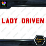 Lady Driven Military Girls Banner Message Girl Power JDM Vinyl Decals Stickers - Image 16
