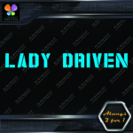 Lady Driven Military Girls Banner Message Girl Power JDM Vinyl Decals Stickers