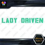 Lady Driven Military Girls Banner Message Girl Power JDM Vinyl Decals Stickers - Image 18