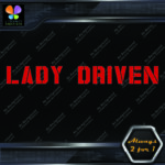 Lady Driven Military Girls Banner Message Girl Power JDM Vinyl Decals Stickers - Image 20