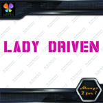 Lady Driven Military Girls Banner Message Girl Power JDM Vinyl Decals Stickers - Image 3