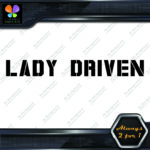 Lady Driven Military Girls Banner Message Girl Power JDM Vinyl Decals Stickers - Image 4