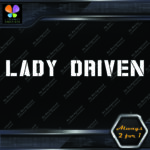 Lady Driven Military Girls Banner Message Girl Power JDM Vinyl Decals Stickers - Image 5