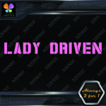 Lady Driven Military Girls Banner Message Girl Power JDM Vinyl Decals Stickers - Image 7
