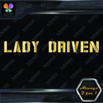 Lady Driven Military Girls Banner Message Girl Power JDM Vinyl Decals Stickers - Image 8