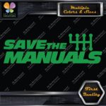 Save The Manuals 6 Speed Shifter JDM Tuning Racing Decals Stickers Vinyl - Image 14
