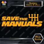 Save The Manuals 6 Speed Shifter JDM Tuning Racing Decals Stickers Vinyl - Image 6