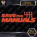Save The Manuals 6 Speed Shifter JDM Tuning Racing Decals Stickers Vinyl - Image 7