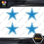Compatible Dallas Cowboys Star Footbal Pack of 4 MINI SIZE Decals Stickers Vinyl - Image 11