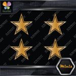 Compatible Dallas Cowboys Star Footbal Pack of 4 MINI SIZE Decals Stickers Vinyl - Image 17