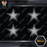 Compatible Dallas Cowboys Star Footbal Pack of 4 MINI SIZE Decals Stickers Vinyl - Image 18