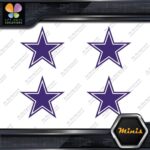 Compatible Dallas Cowboys Star Footbal Pack of 4 MINI SIZE Decals Stickers Vinyl - Image 22