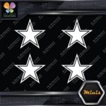 Compatible Dallas Cowboys Star Footbal Pack of 4 MINI SIZE Decals Stickers Vinyl - Image 4