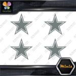 Compatible Dallas Cowboys Star Footbal Pack of 4 MINI SIZE Decals Stickers Vinyl - Image 5