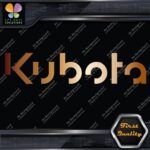 Compatible Kubota Machinerie Equipment Name Only Logo Vinyl Decals Stickers - Image 19