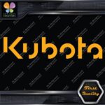 Compatible Kubota Machinerie Equipment Name Only Logo Vinyl Decals Stickers - Image 7