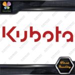 Compatible Kubota Machinerie Equipment Name Only Logo Vinyl Decals Stickers - Image 8