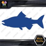 Salmon Fish Silhouette Fishing Sideways Animals Sports Decals Stickers Vinyl - Image 11