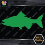 Salmon Fish Silhouette Fishing Sideways Animals Sports Decals Stickers Vinyl - Image 14