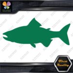 Salmon Fish Silhouette Fishing Sideways Animals Sports Decals Stickers Vinyl - Image 15