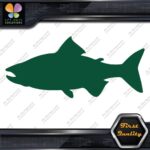 Salmon Fish Silhouette Fishing Sideways Animals Sports Decals Stickers Vinyl - Image 16