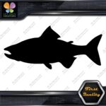 Salmon Fish Silhouette Fishing Sideways Animals Sports Decals Stickers Vinyl