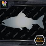Salmon Fish Silhouette Fishing Sideways Animals Sports Decals Stickers Vinyl - Image 18