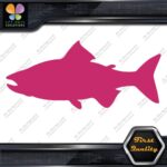 Salmon Fish Silhouette Fishing Sideways Animals Sports Decals Stickers Vinyl - Image 20