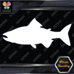 Salmon Fish Silhouette Fishing Sideways Animals Sports Decals Stickers Vinyl - Image 3