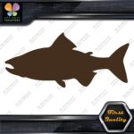 Salmon Fish Silhouette Fishing Sideways Animals Sports Decals Stickers Vinyl - Image 24