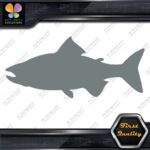 Salmon Fish Silhouette Fishing Sideways Animals Sports Decals Stickers Vinyl - Image 4