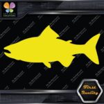 Salmon Fish Silhouette Fishing Sideways Animals Sports Decals Stickers Vinyl - Image 5