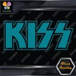 Compatible Kiss Rock Band Outlined Name Musical Logo Vinyl Decals Stickers - Image 13