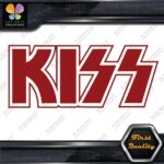 Compatible Kiss Rock Band Outlined Name Musical Logo Vinyl Decals Stickers - Image 9
