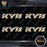 Compatible Kyb Shocks Struts Suspension Logo 4 MINI SIZE Decals Stickers Vinyl - Image 22