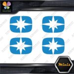 Compatible Polaris Snowmobile Emblem Pack of 4 MINI SIZE Decals Stickers Vinyl - Image 11