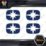 Compatible Polaris Snowmobile Emblem Pack of 4 MINI SIZE Decals Stickers Vinyl - Image 12