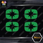 Compatible Polaris Snowmobile Emblem Pack of 4 MINI SIZE Decals Stickers Vinyl - Image 14